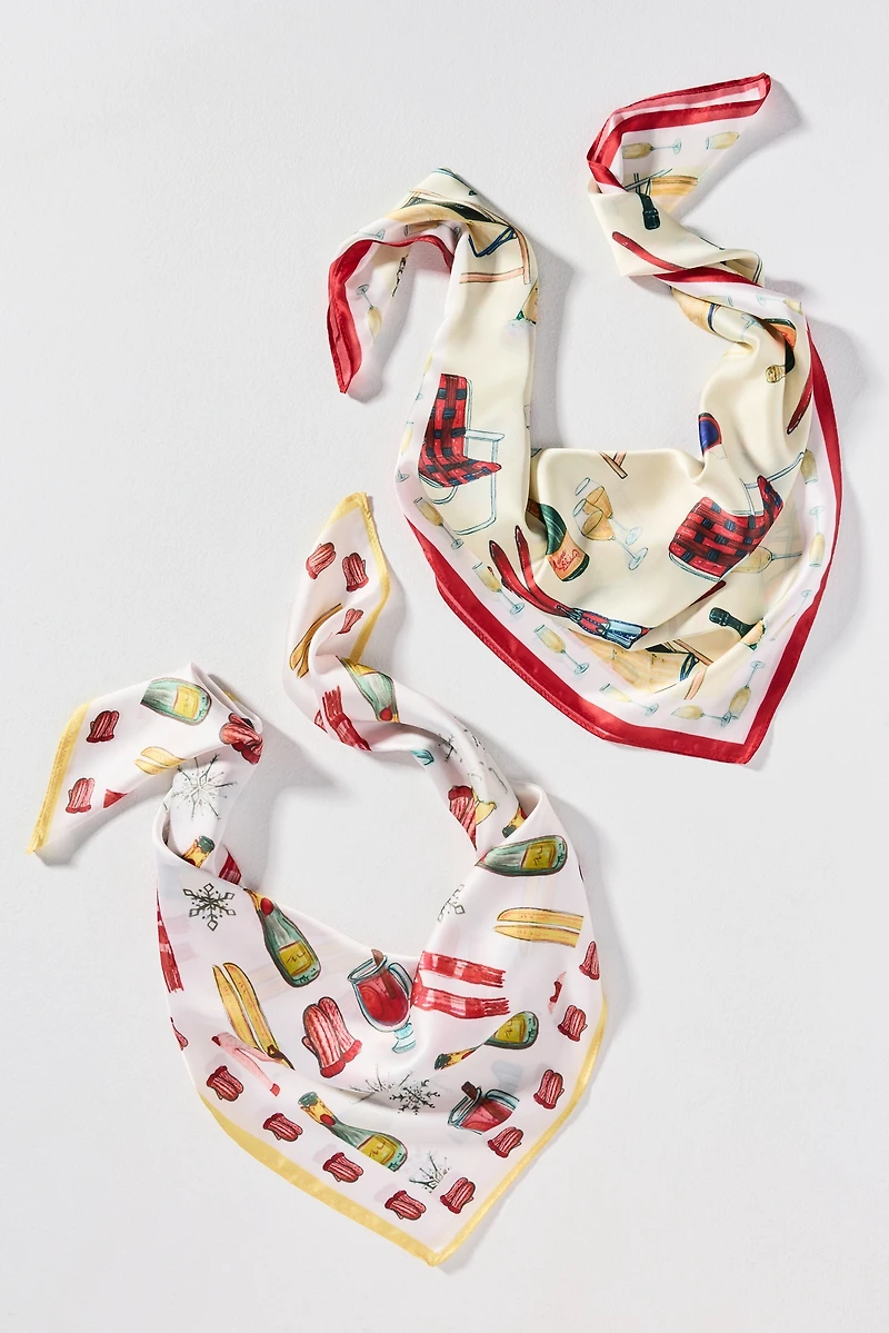 Nikki Ackerman x Anthropologie Hair Scarves, Set of 2