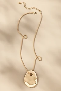 Delicate Sleek Pendant Necklace