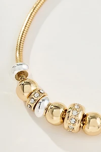 Delicate Charm Slider Bracelet