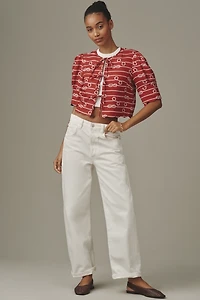 Sister New York Tie-Front Linen Blend Top