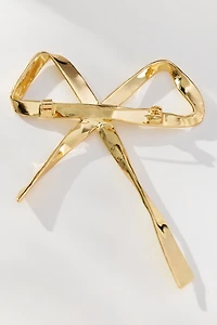 Metal Bow Brooch
