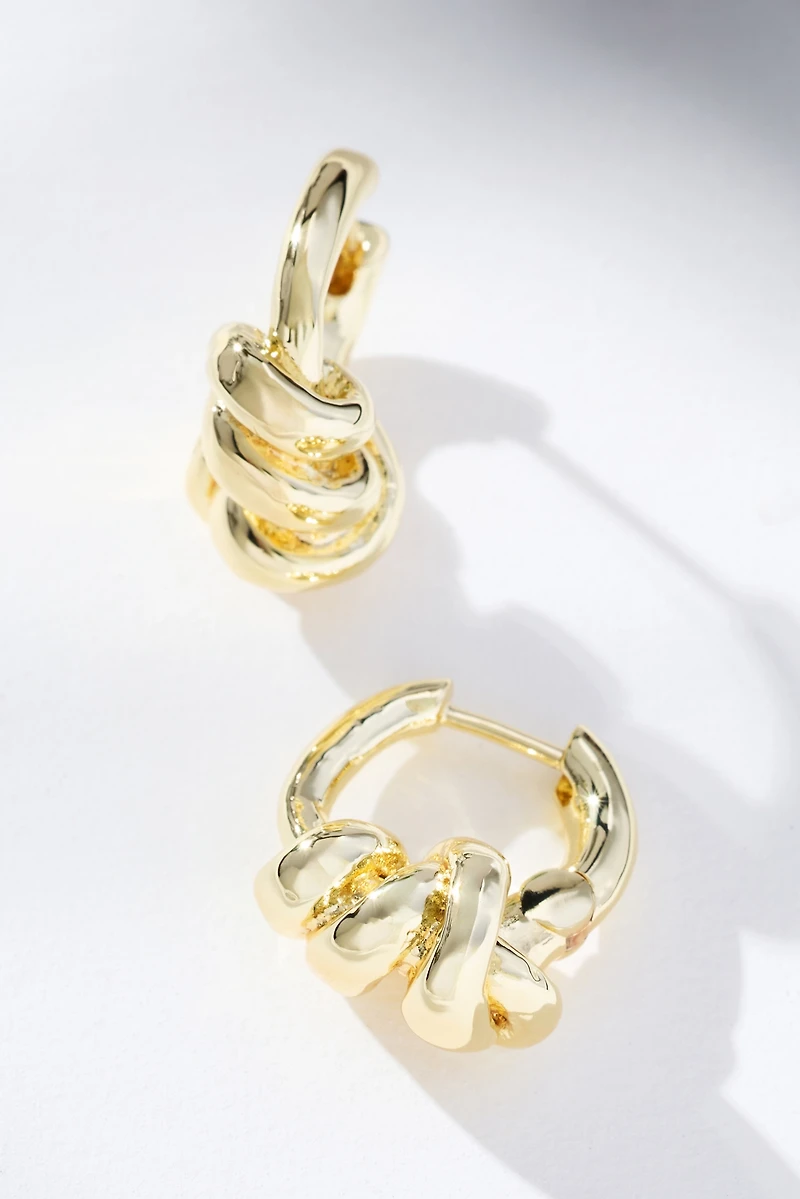 F+H Studios Double-Knot Hoop Earrings