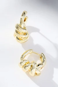 F+H Studios Double-Knot Hoop Earrings