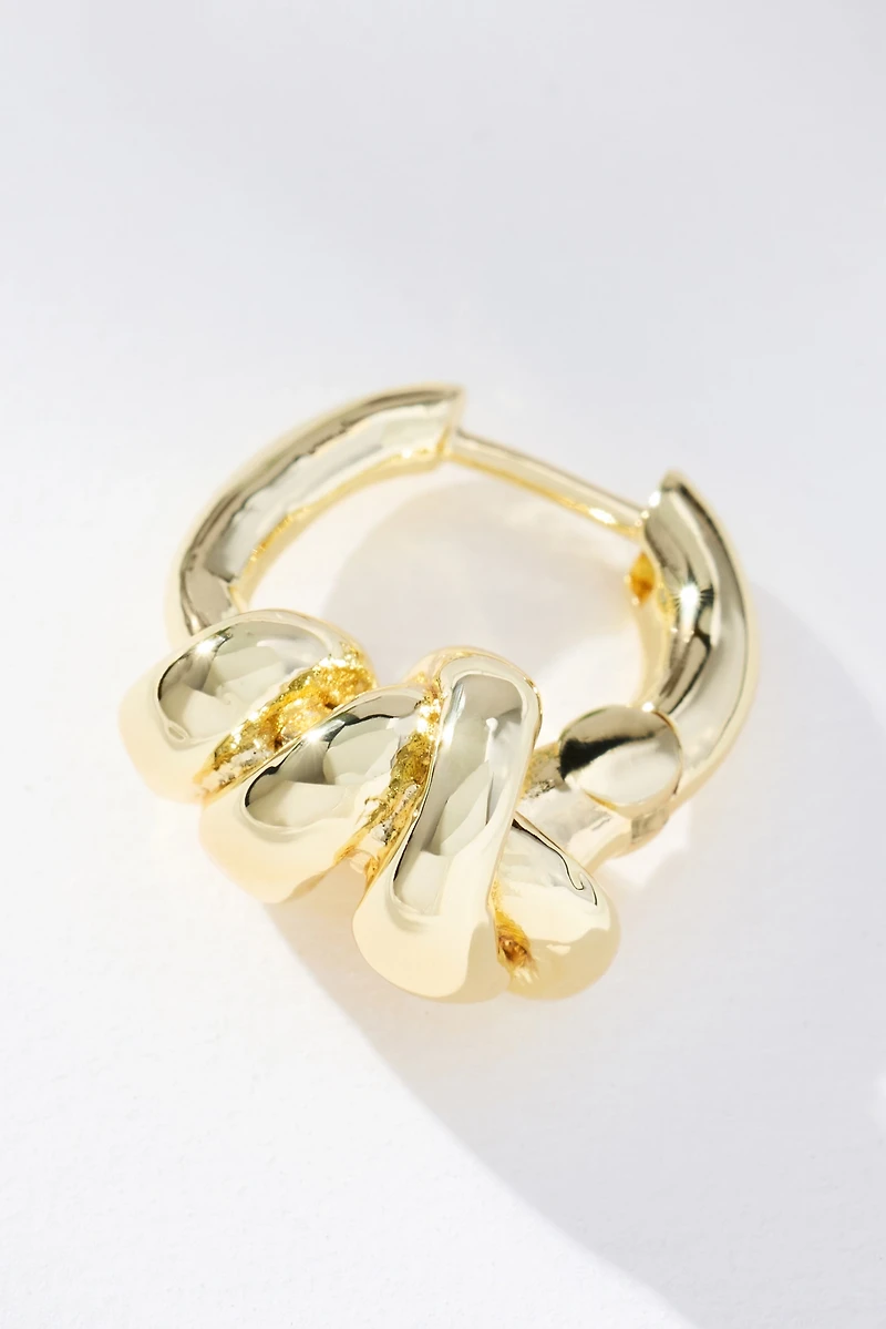 F+H Studios Double-Knot Hoop Earrings