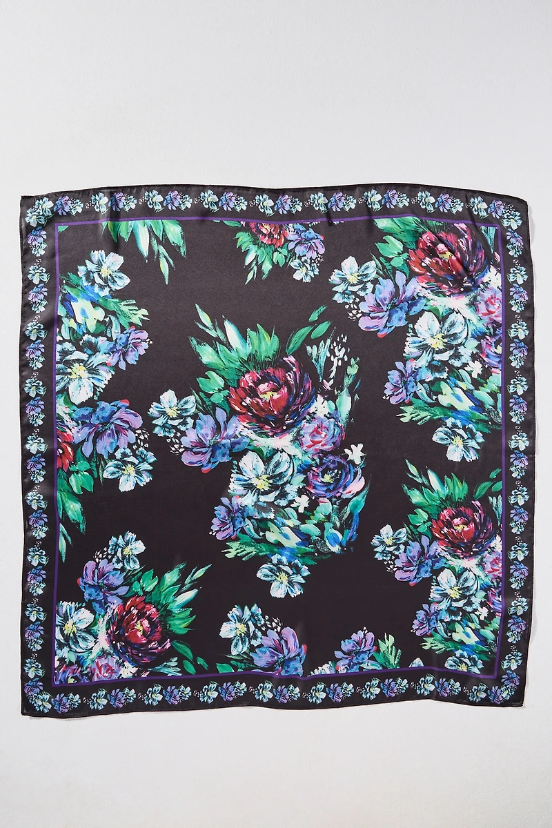 Silken Printed Hair Scarves, Set of 2