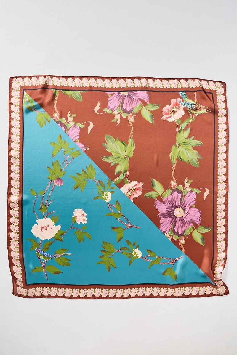 Silky Printed Hair Scarves, Set of 2