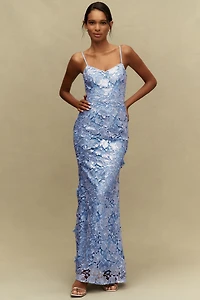 Dress The Population Giovanna V-Neck Mermaid Maxi