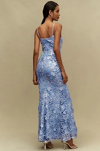 Dress The Population Giovanna V-Neck Mermaid Maxi