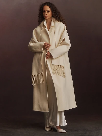 Rue Sophie Greta Wool Coat & Scarf