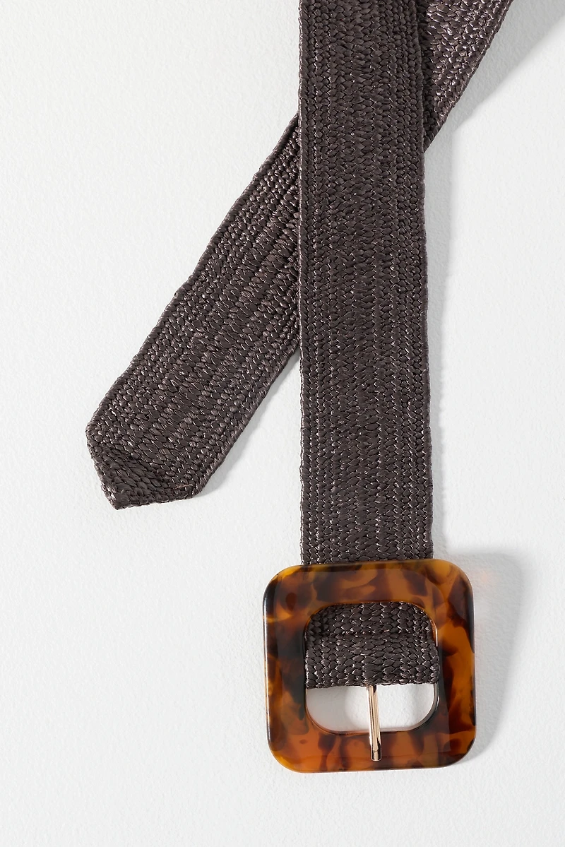 By Anthropologie Raffia Waist Belt