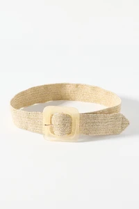 By Anthropologie Raffia Waist Belt