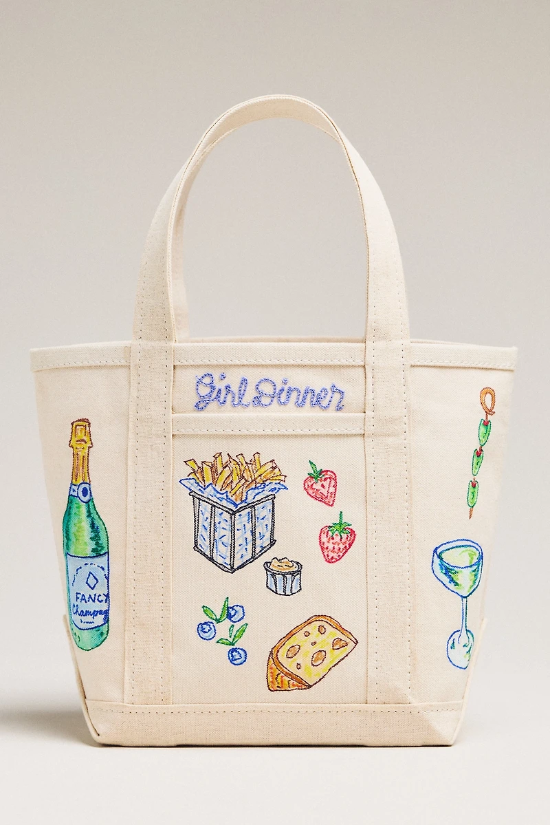 Maker / Scholar Hand-Painted Canvas Tote