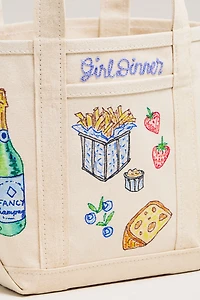 Maker / Scholar Hand-Painted Canvas Tote