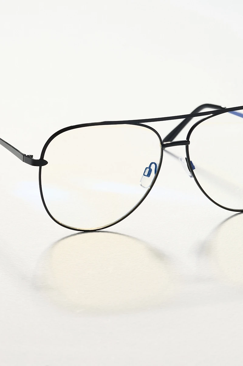 A.J. Morgan MC Blues Metal Aviator Readers