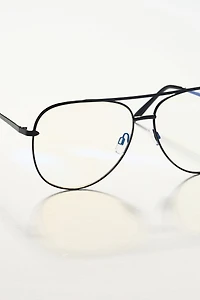 A.J. Morgan MC Blues Metal Aviator Readers