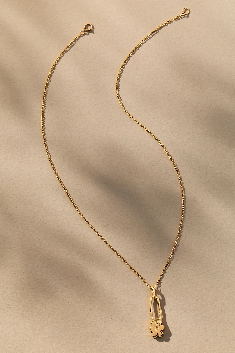 Yam Flower Pin Necklace