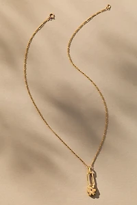 Yam Flower Pin Necklace