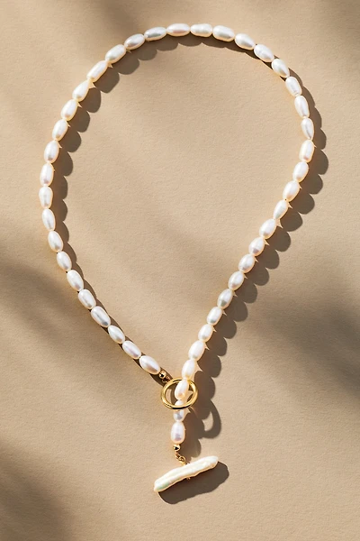 Yam Pearl Choker Necklace