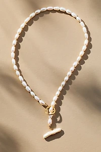 Yam Pearl Choker Necklace