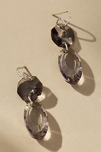 Clear Crystal Drop Earrings