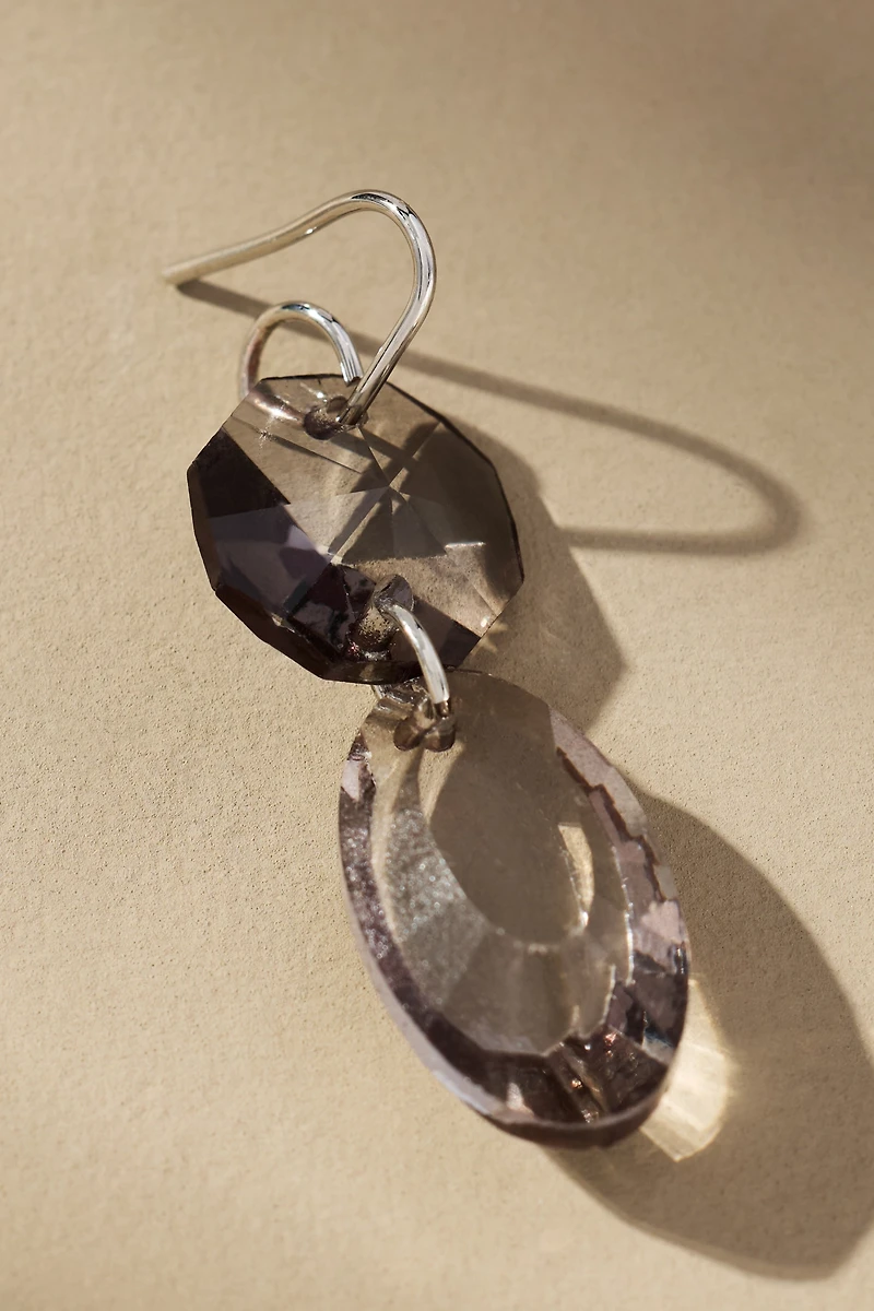 Clear Crystal Drop Earrings