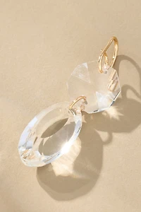 Clear Crystal Drop Earrings