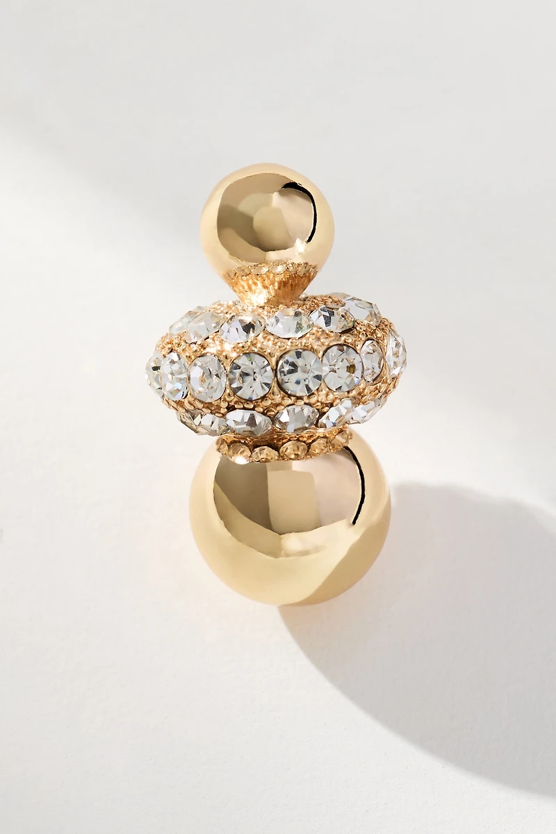 Mixed Crystal Drop Earrings