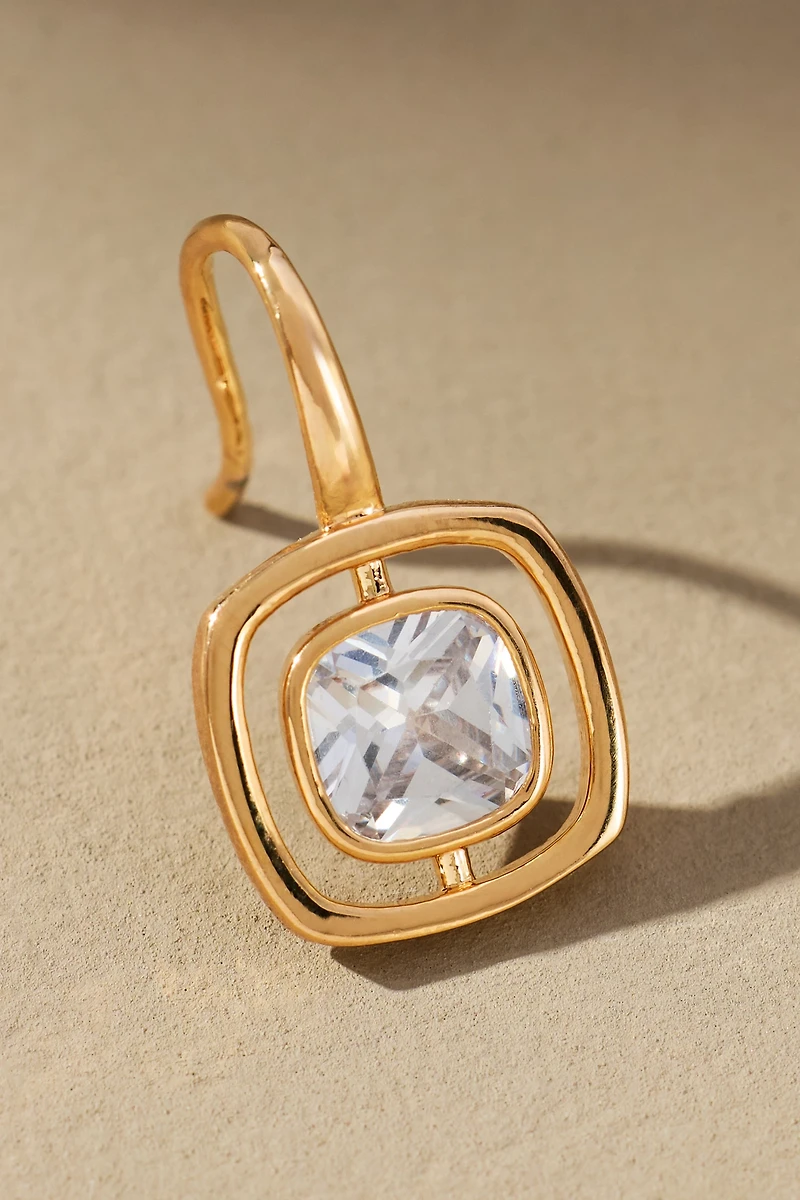Maeve Small Bezel Crystal Earrings