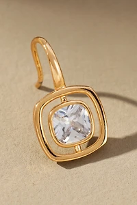 Maeve Small Bezel Crystal Earrings
