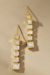 Maeve Square Glam Drop Earrings