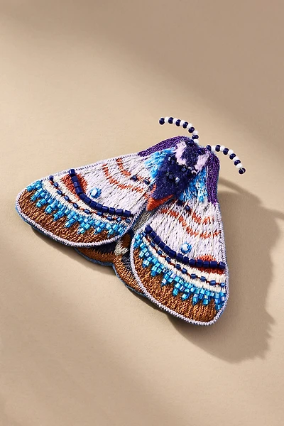 Mignonne Gavigan Purple Moth Brooch