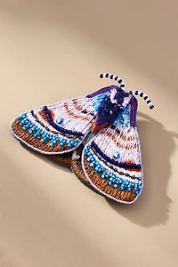 Mignonne Gavigan Purple Moth Brooch