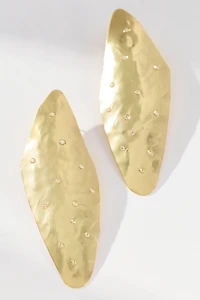 Mod Hammered Drop Earrings