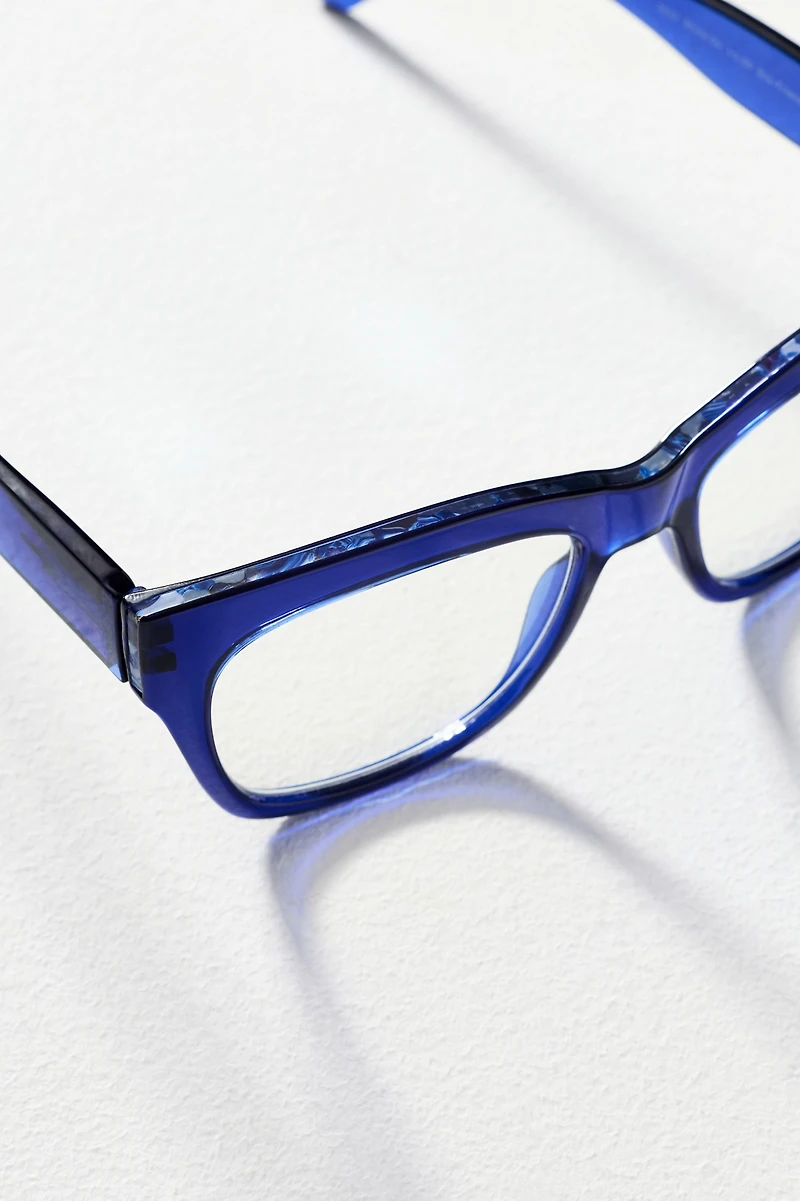 Peepers Translucent Square Crystal Shine Readers