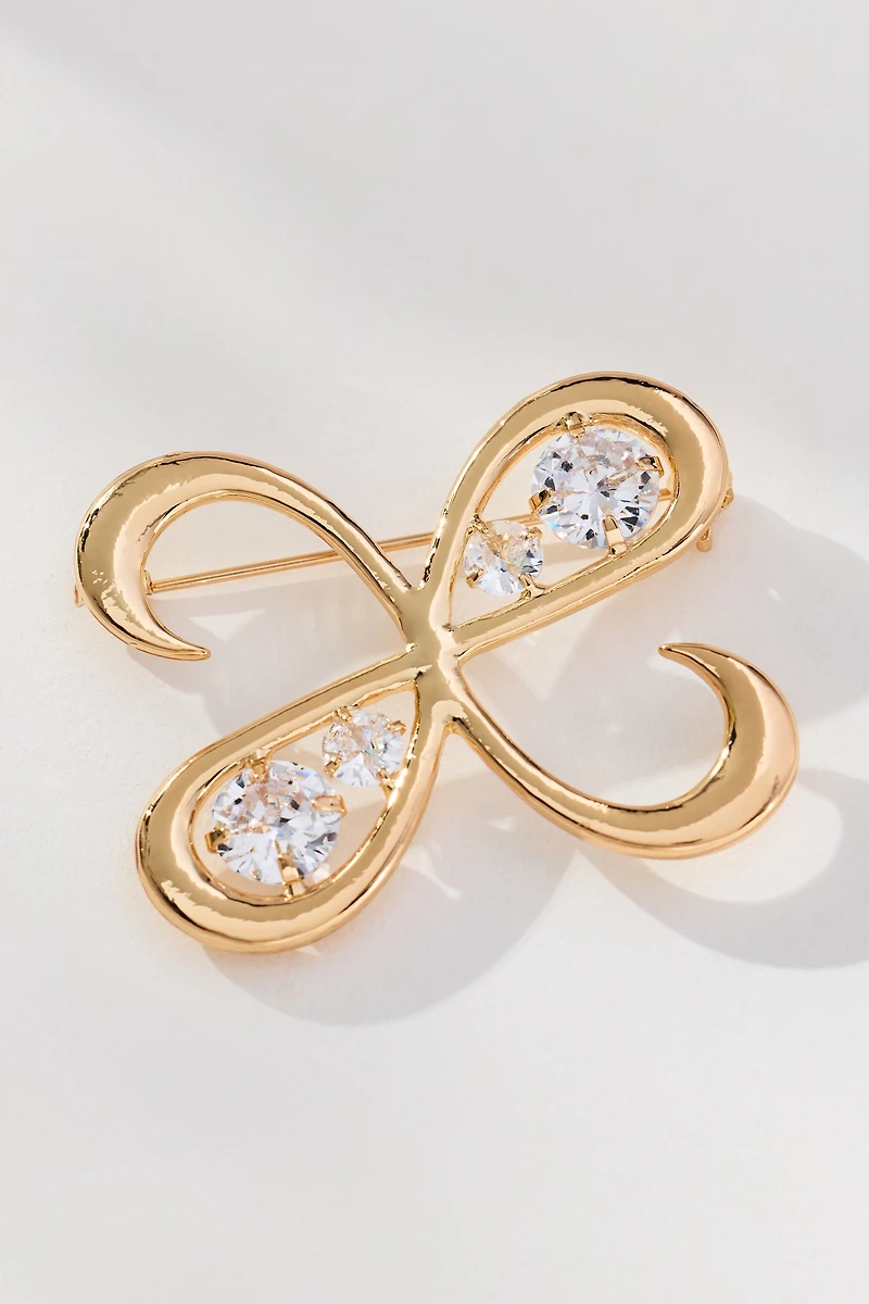 Maeve Inset Crystal Brooch