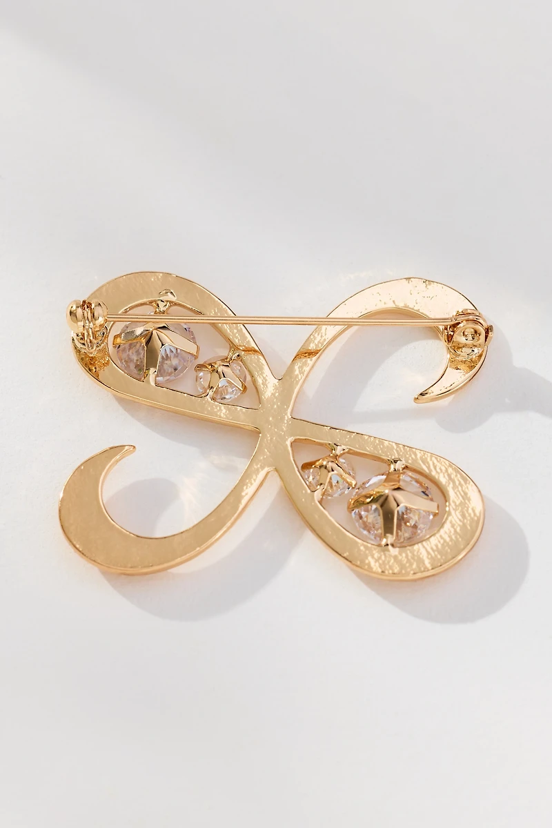 Maeve Inset Crystal Brooch