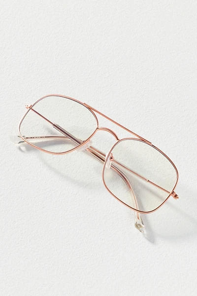 I-SEA Oversized Metal Aviator Bluelight Readers