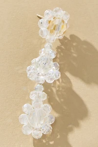 Beaded Floral Drop Earrings