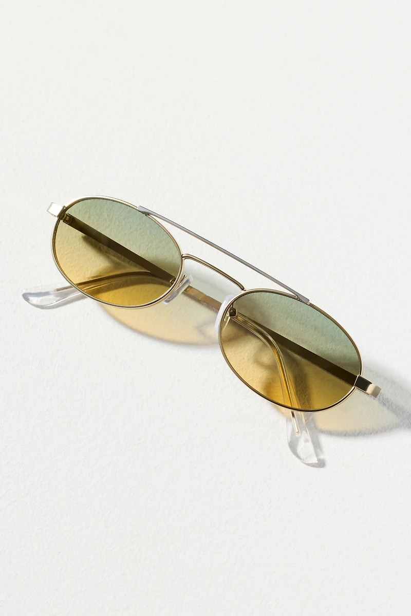 I-SEA Slim Mixed Metal Sunglasses