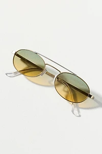 I-SEA Slim Mixed Metal Sunglasses
