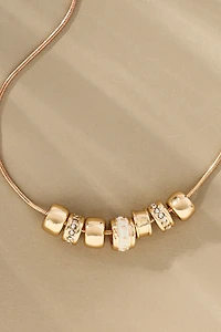 Metal Donut Rope Necklace