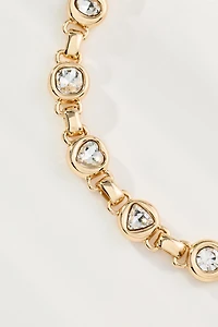 Round Bezel Crystal Necklace