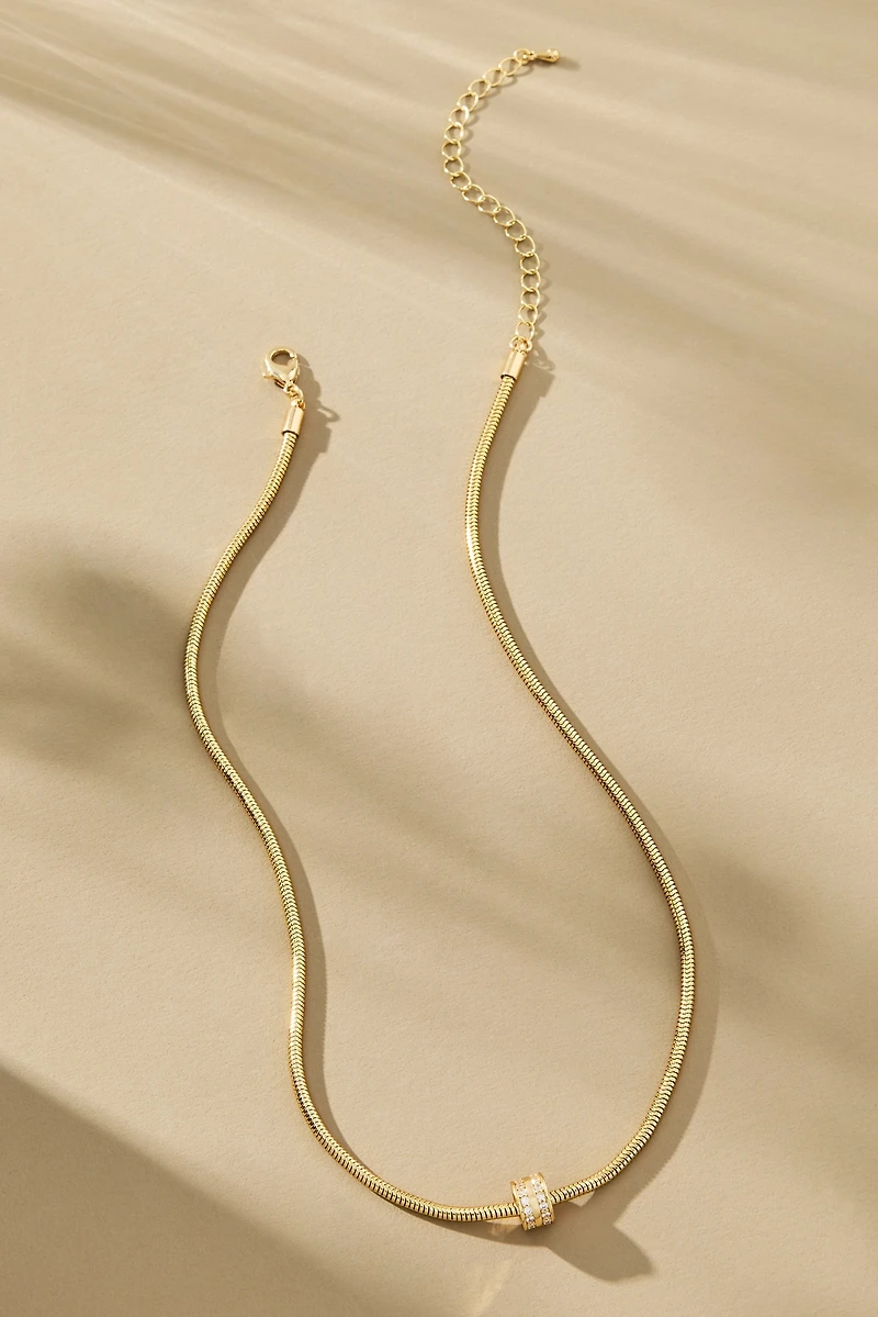 Single Donut Charm Necklace