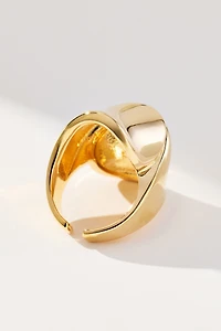 Large Molten Wrap Cocktail Ring
