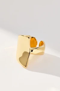 Large Molten Cocktail Ring