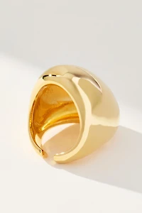Oval Metal Cocktail Ring