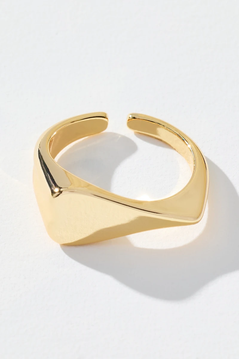 Mod Heart Cocktail Ring