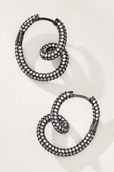 Spiral Twist Hoop Earrings