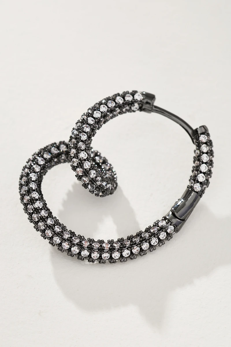 Spiral Twist Hoop Earrings