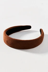 Faux Suede Gemstone Headband